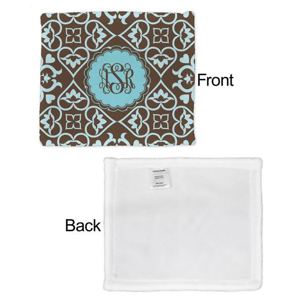 Floral Security Blanket - Front & White Back View