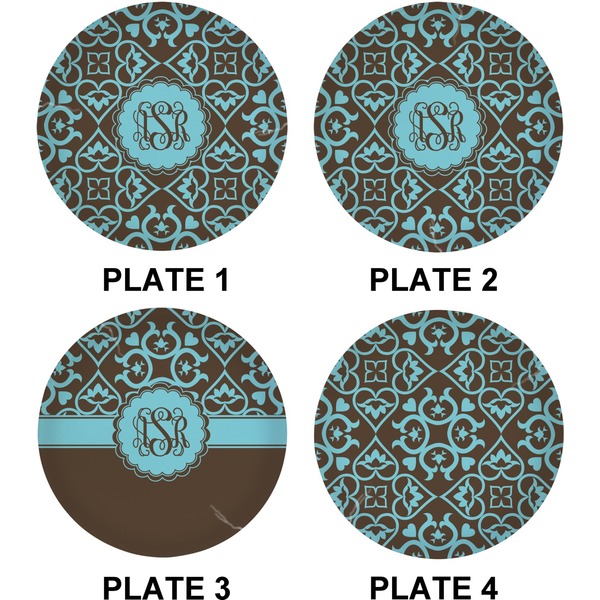 Floral Set of Lunch / Dinner Plates (Approval)