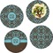 Floral Set of Lunch / Dinner Plates