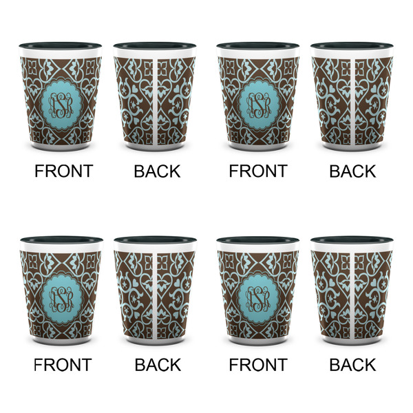 Floral Shot Glassess - Two Tone - Set of 4 - APPROVAL