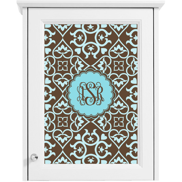 Floral Single White Cabinet Decal