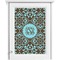 Floral Single White Cabinet Decal