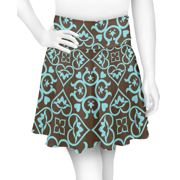 Custom Floral Skater Skirt - Medium