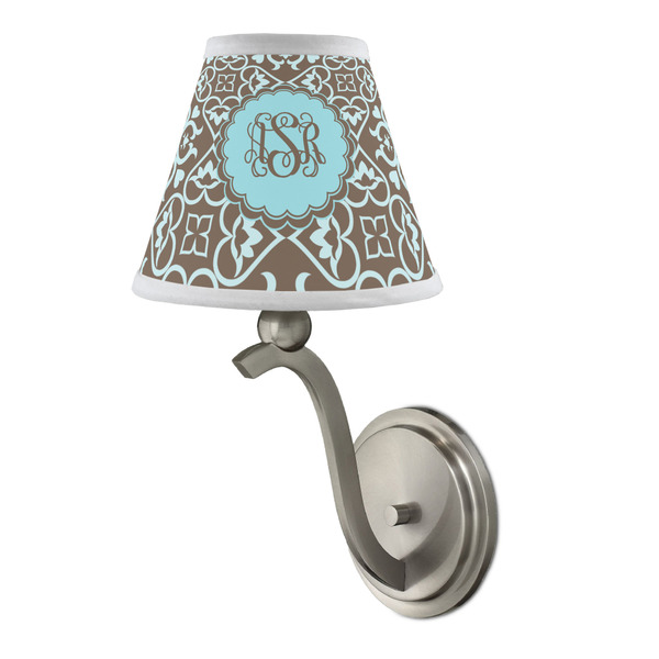 Floral Small Chandelier Lamp - LIFESTYLE (on wall lamp)
