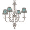 Floral Small Chandelier Shade - LIFESTYLE (on chandelier)