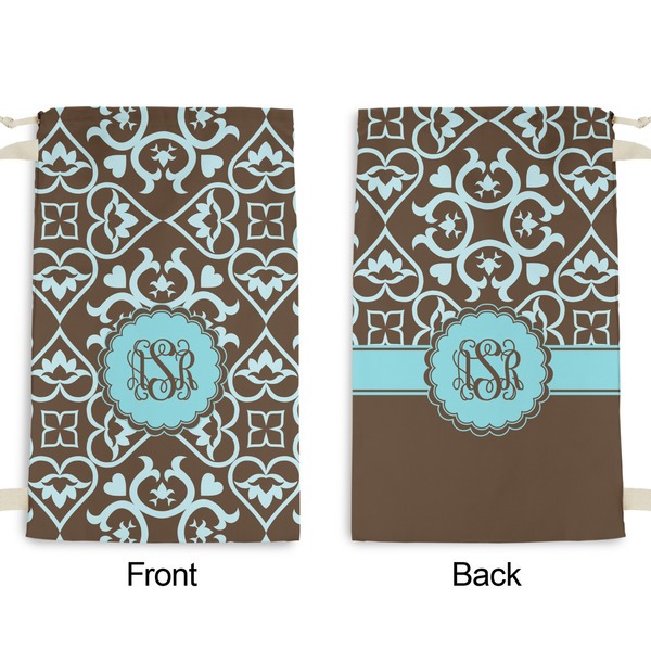 Floral Small Laundry Bag - Front & Back View