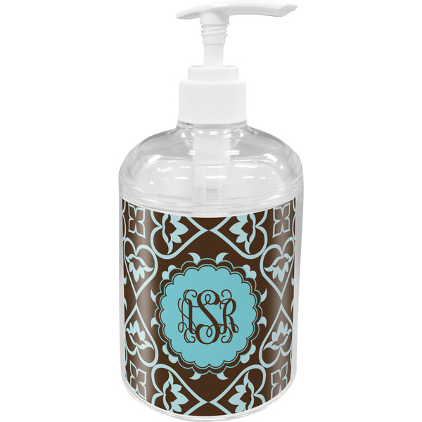 Custom Floral Acrylic Soap & Lotion Bottle (Personalized)