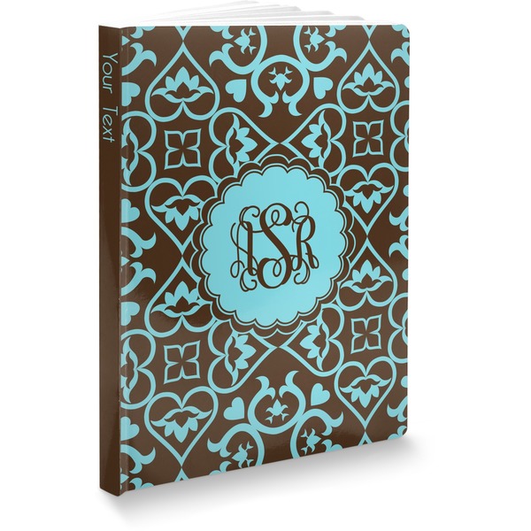 Custom Floral Softbound Notebook - 7.25" x 10" (Personalized)