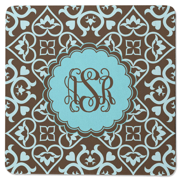 Floral Square Coaster Rubber Back - Single