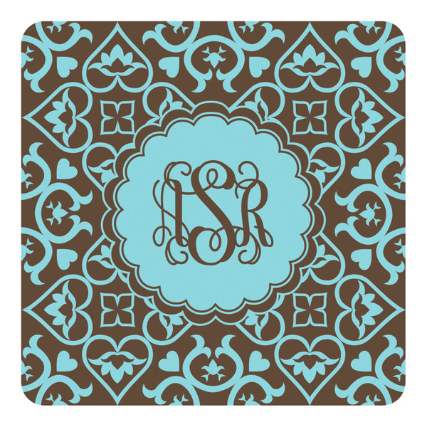 Custom Floral Square Decal - XLarge (Personalized)