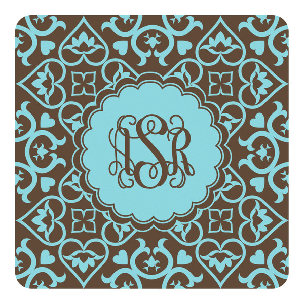 Custom Floral Square Decal - Medium (Personalized)