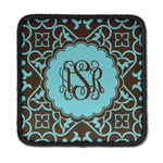Floral Iron On Square Patch w/ Monogram