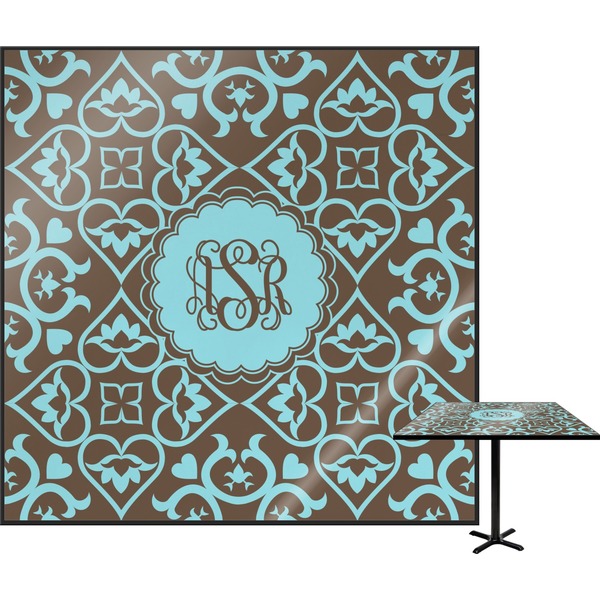 Custom Floral Square Table Top (Personalized)