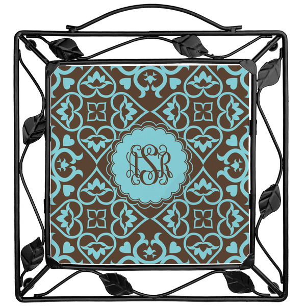 Custom Floral Square Trivet (Personalized)