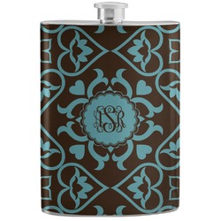 Floral Stainless Steel Flask (Personalized)