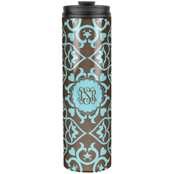 Floral Stainless Steel Skinny Tumbler - 20 oz (Personalized)