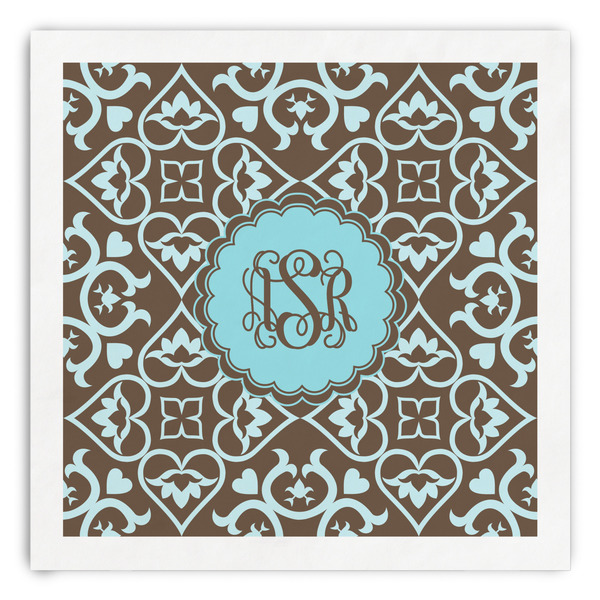 Custom Floral Paper Dinner Napkins (Personalized)