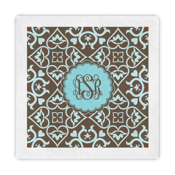 Custom Floral Decorative Paper Napkins (Personalized)