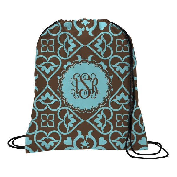 Custom Floral Drawstring Backpack - Medium (Personalized)