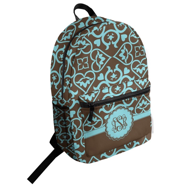 Custom Floral Student Backpack (Personalized)