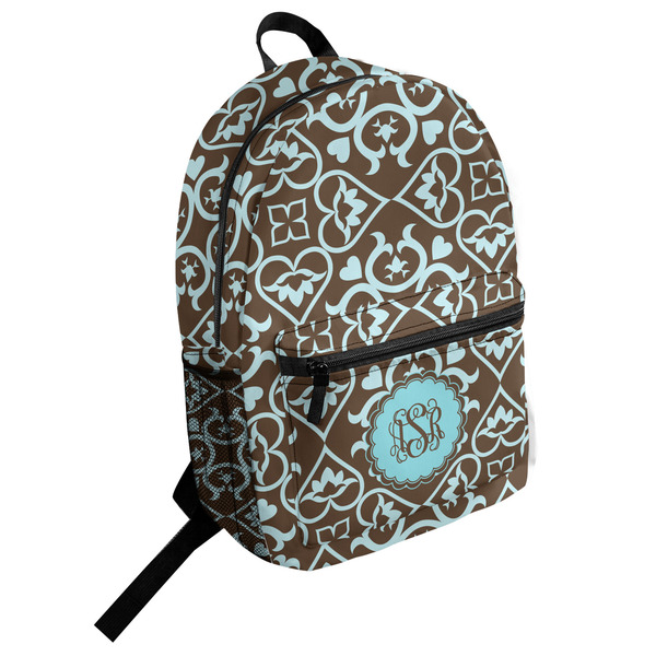 Custom Floral Student Backpack (Personalized)