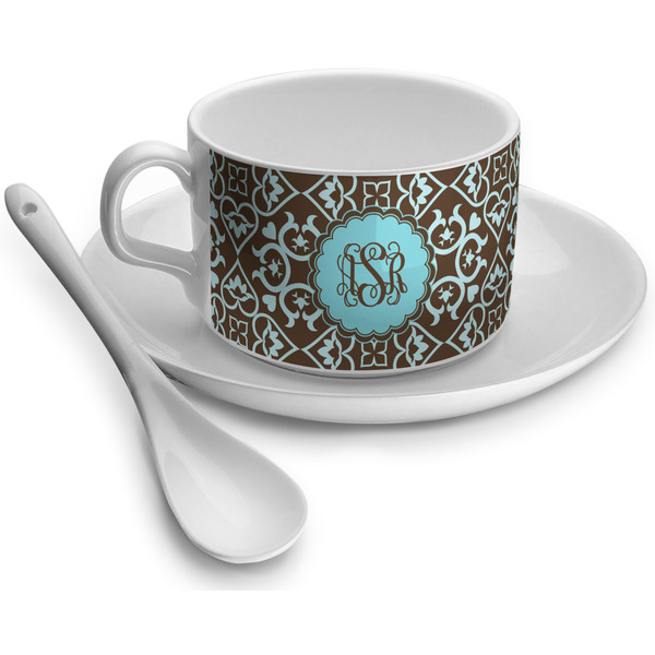 Custom Floral Tea Cup (Personalized)