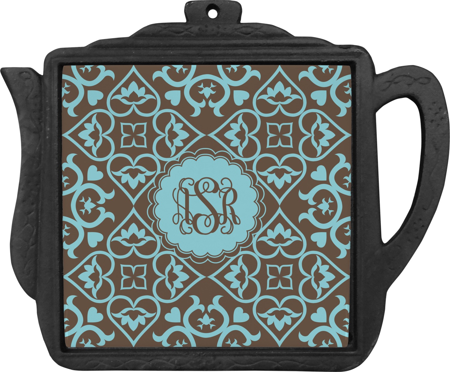 Floral Teapot Trivet (Personalized) YouCustomizeIt