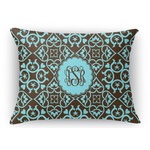 Floral Rectangular Throw Pillow Case (Personalized)