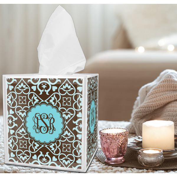 Floral Tissue Box - LIFESTYLE