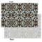 Floral Tissue Paper - Heavyweight - Small - Front & Back