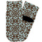 Floral Toddler Ankle Socks - Single Pair - Front and Back