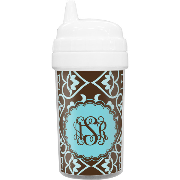 Custom Floral Toddler Sippy Cup (Personalized)