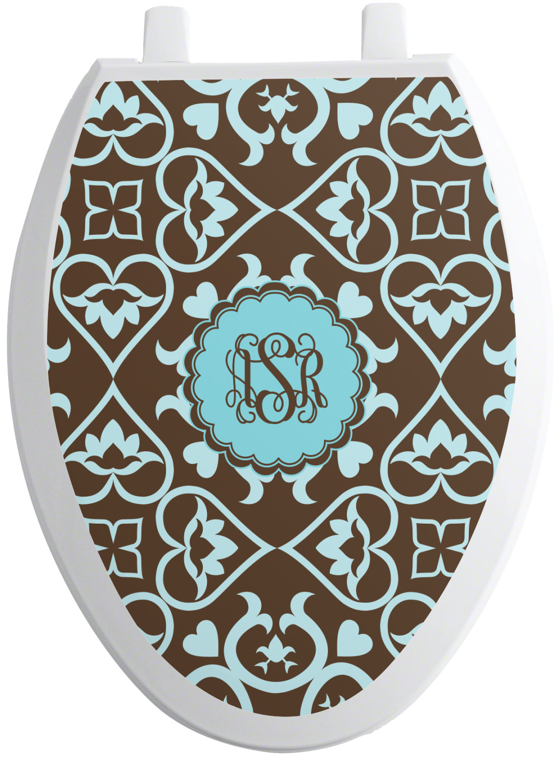 Floral Toilet Seat Decal Elongated (Personalized) YouCustomizeIt