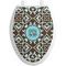 Floral Toilet Seat Decal - Elongated (Personalized)