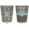 Floral Trash Can White - Front and Back - Apvl
