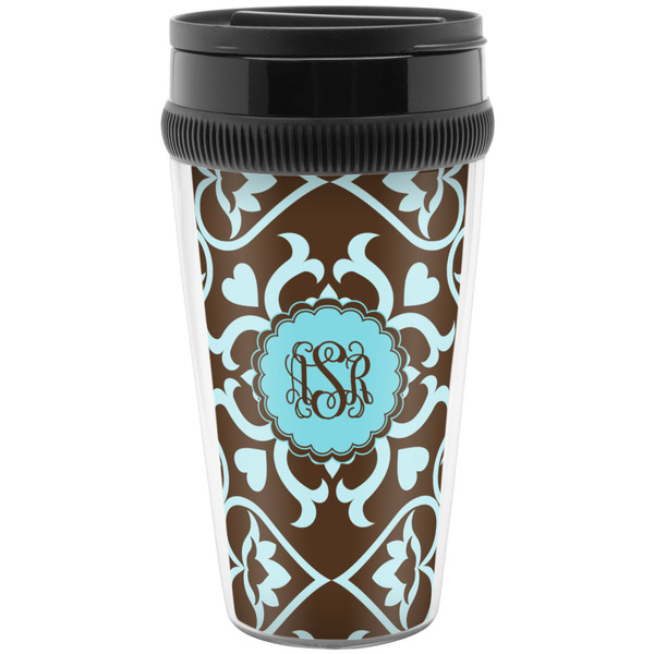 Custom Floral Acrylic Travel Mug without Handle (Personalized)