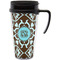 Floral Acrylic Travel Mug with Handle (Personalized)