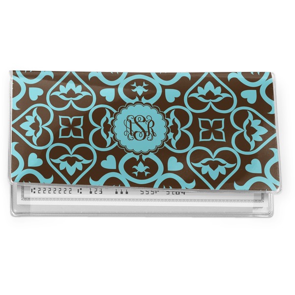 Custom Floral Vinyl Checkbook Cover (Personalized)