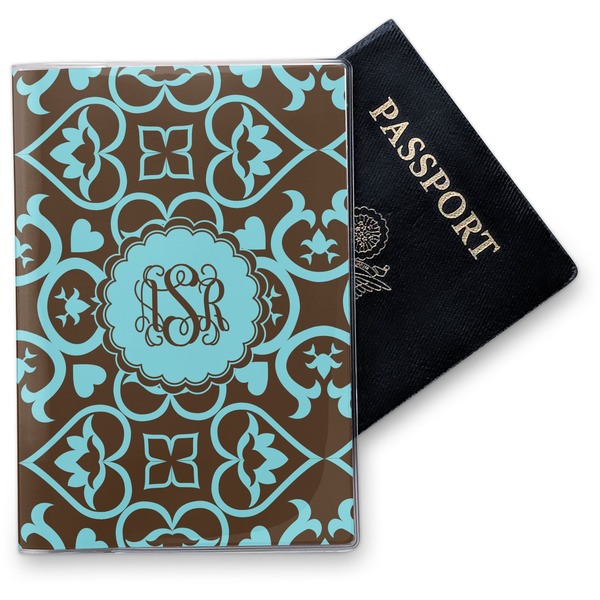 Custom Floral Vinyl Passport Holder (Personalized)