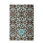 Floral Waffle Weave Golf Towel (Personalized)