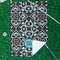 Floral Waffle Weave Golf Towel - In Context