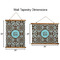 Floral Wall Hanging Tapestries - Parent/Sizing