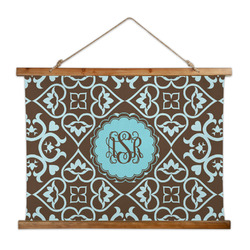 Floral Wall Hanging Tapestry - Wide (Personalized)
