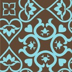 Floral Wallpaper & Surface Covering (Peel & Stick 24"x 24" Sample)