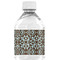 Floral Water Bottle Label - Back View