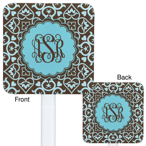 Floral White Plastic Stir Stick - Double Sided - Approval