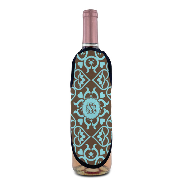 Floral Wine Bottle Apron - IN CONTEXT