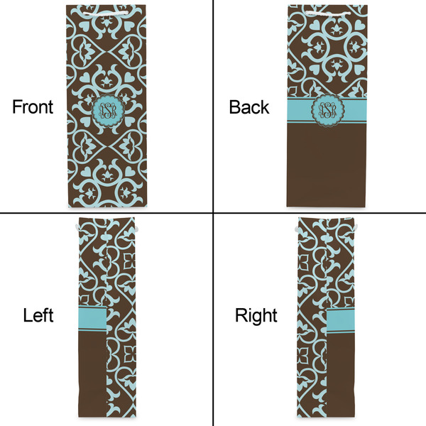 Floral Wine Gift Bag - Matte - Approval