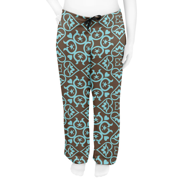 Floral Women's Pj on model - Front