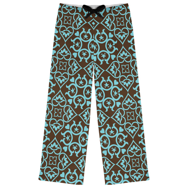 Custom Floral Womens Pajama Pants - XS